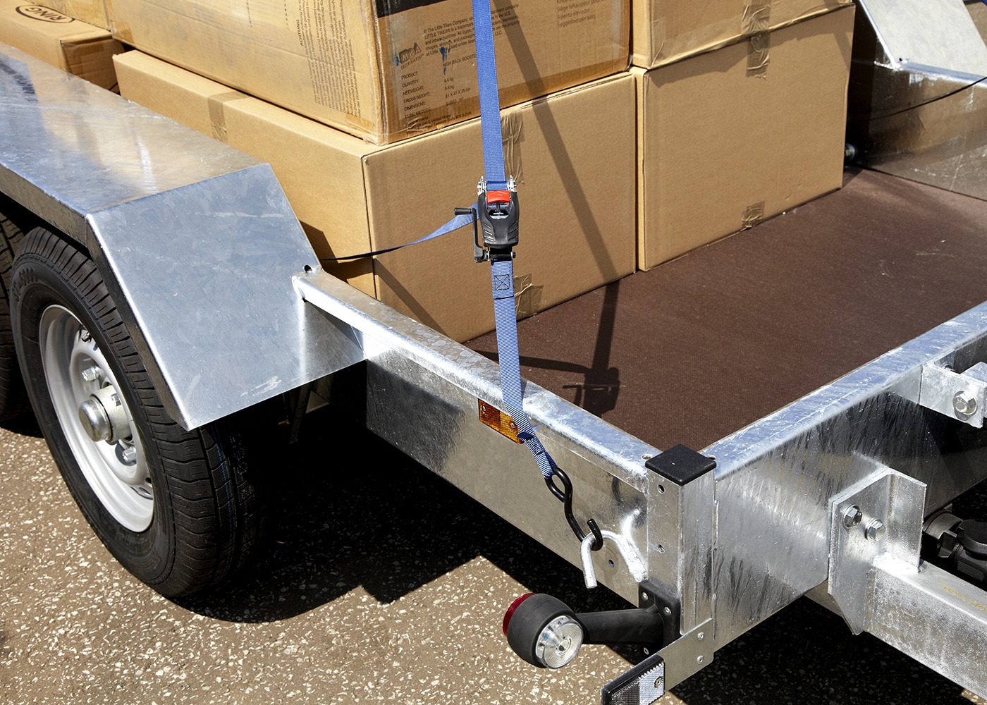 RLS12 S Hook Ratchet System Tie Down securing load